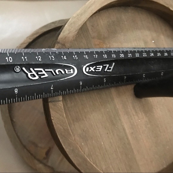 Two tier wood and metal tray - Picture 6 of 7